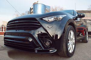 Реснички на передние фары Renegade для Infiniti QX70 (FX S51)